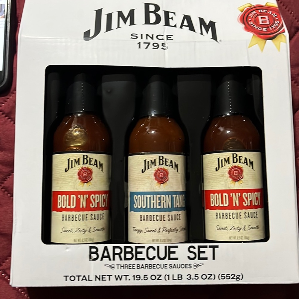 Jim Beam Barbecue Sauce set NEW Sealed